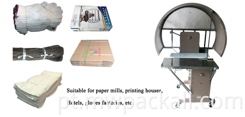 Máquina de amarração automática de amarração de fardos/máquina de amarração para caixa/toalha